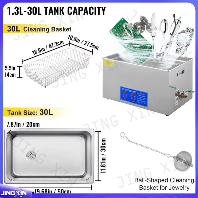 Custom for Digital Ultrasonic  - Ultrasonic Cleaner 30L Industrial ulasan dan harga