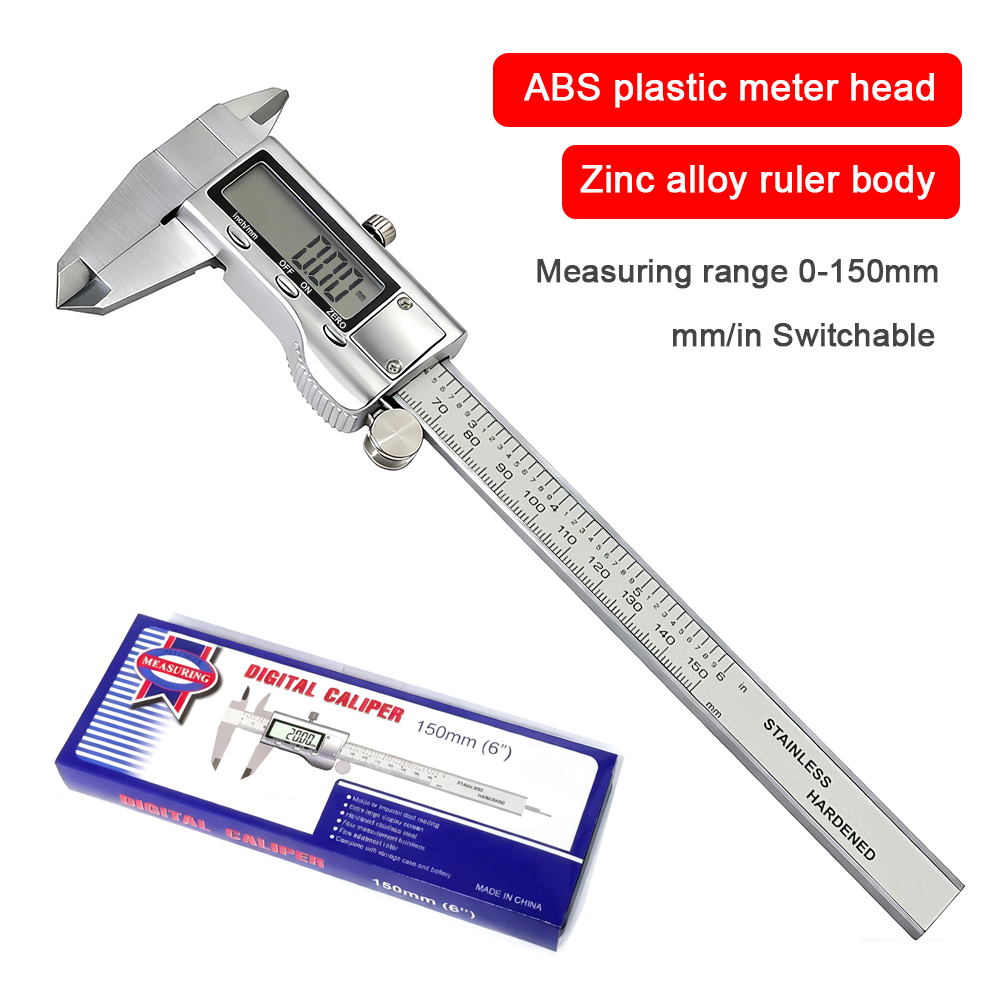 0-150mm Zinc Alloy Digital Cal - Digital Caliper 150Mm Stainless Steel ulasan dan harga