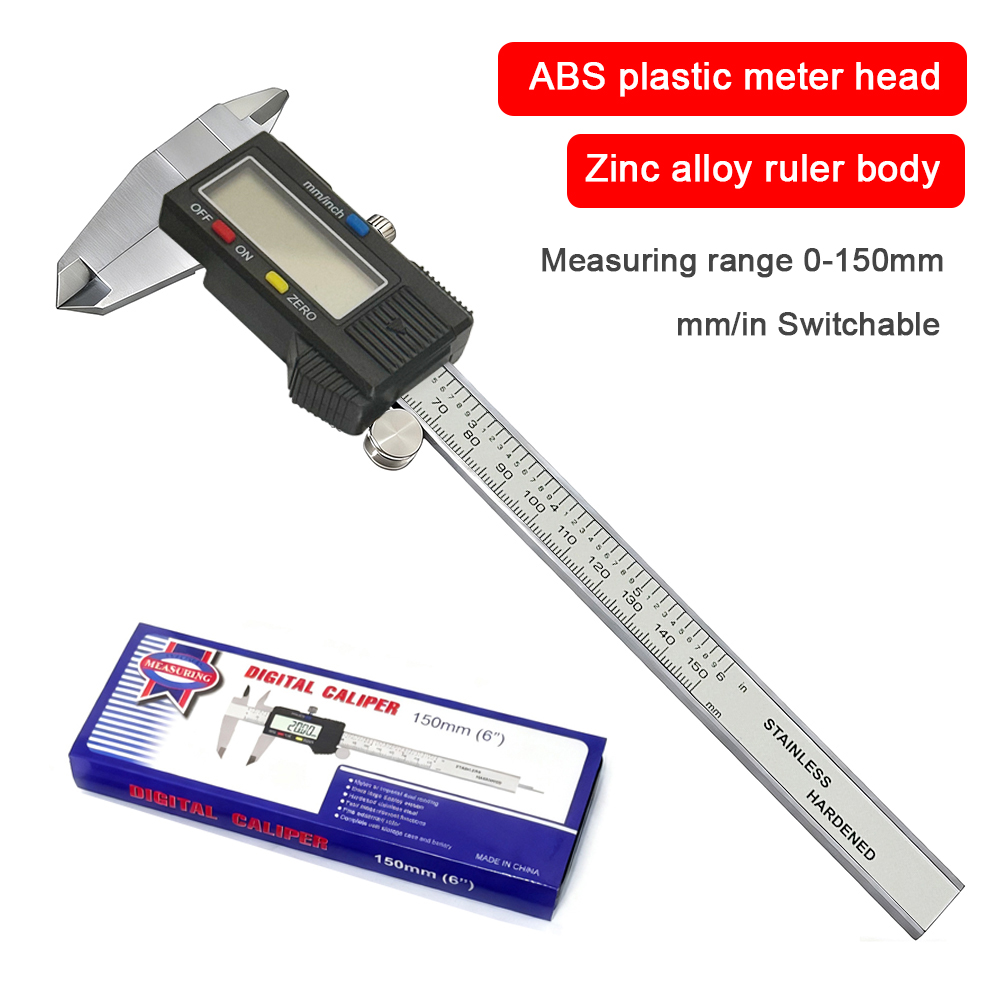 0-150mm Zinc Alloy Digital Cal - Digital Caliper 150Mm Stainless Steel ulasan dan harga