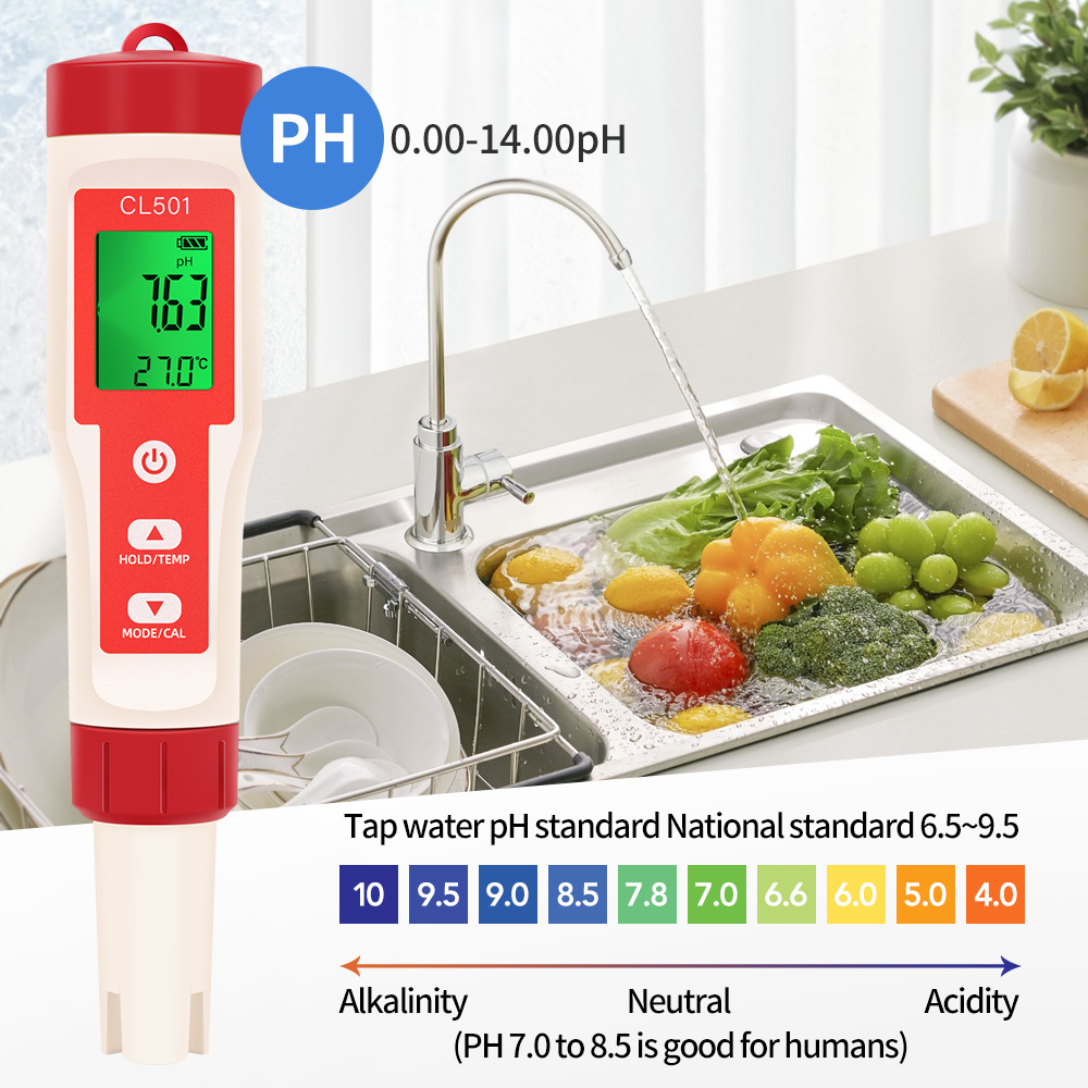 PH/CL2/H2/ORP/Temperature Mete - Ph Meter Digital Water Tester ulasan dan harga