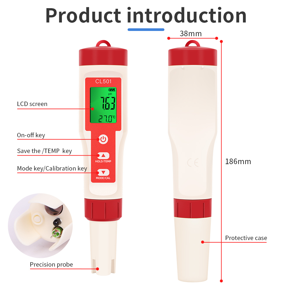 PH/CL2/H2/ORP/Temperature Mete - Ph Meter Digital Water Tester ulasan dan harga