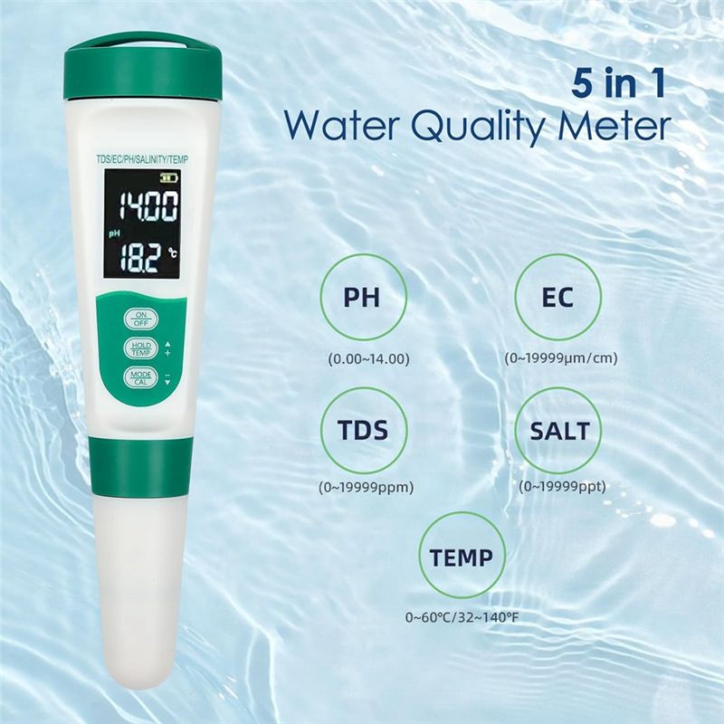 AT02-5 In1 Digital PH Meter Hi - Ph Meter Digital Water Tester ulasan dan harga