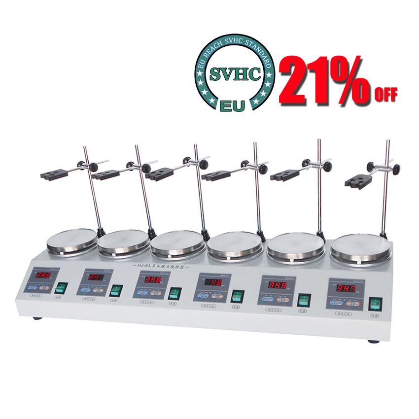 6-head Magnetic Heating Stirre - Lab Magnetic Stirrer Hot Plate ulasan dan harga