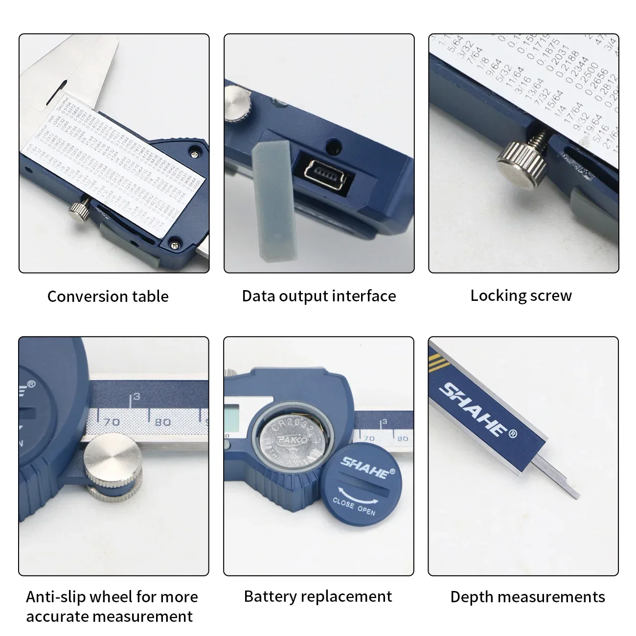 SHAHE Digital Caliper, 6 Inch/ - Digital Caliper 150Mm Stainless Steel ulasan dan harga