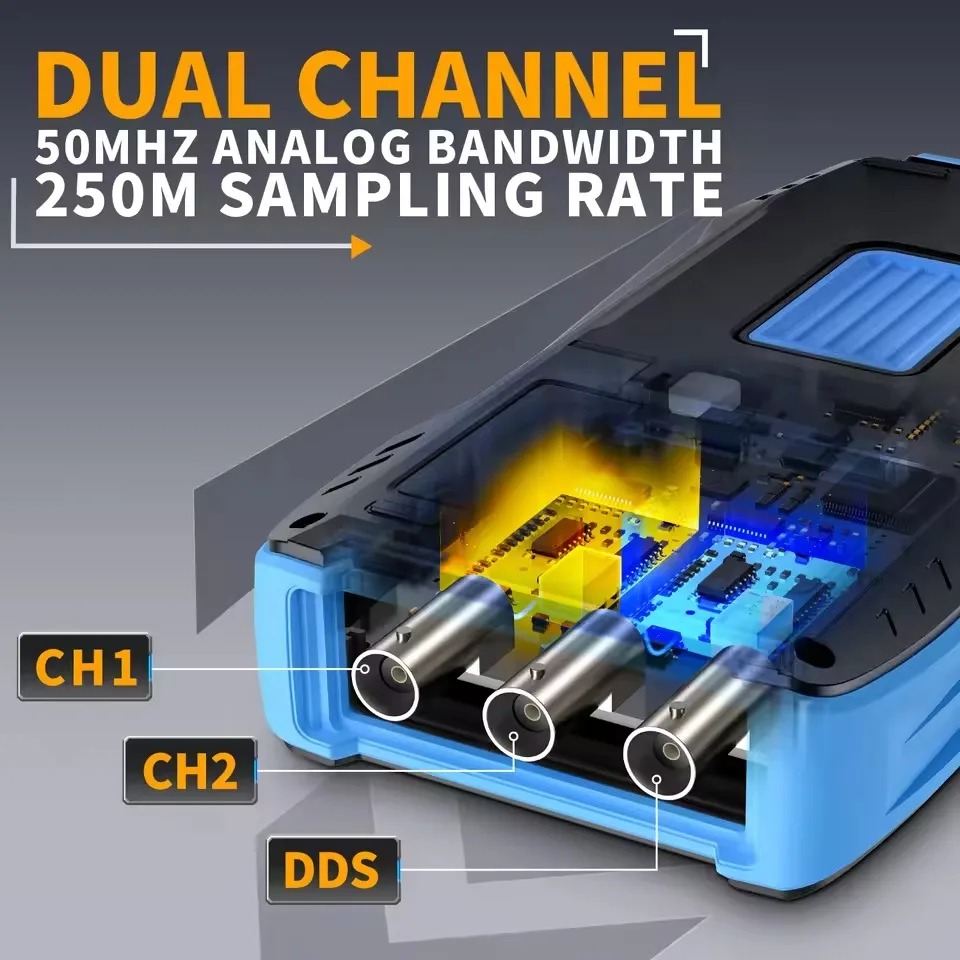 2C23T 3-in-1 Handheld Oscillos - Fnirsi Digital Oscilloscope Handheld ulasan dan harga