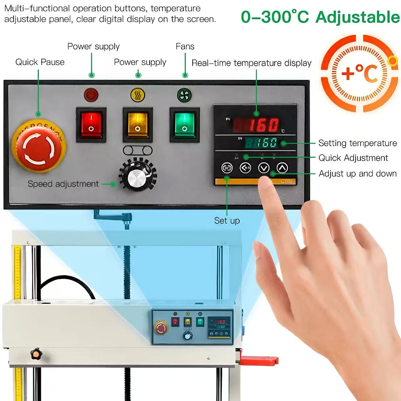 Vertical Continuous Band Seale - Plastic Bag Impulse Heat Sealer ulasan dan harga