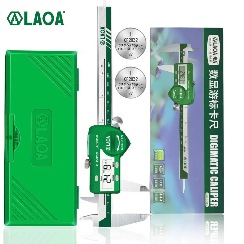 LAOA Digital Vernier Caliper 6 - Digital Caliper 150Mm Stainless Steel ulasan dan harga