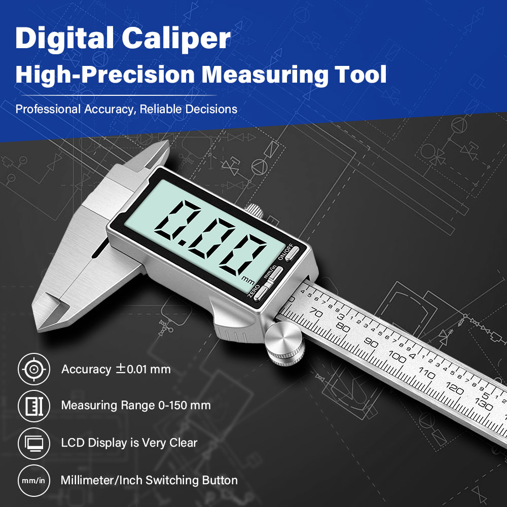 New 150mm 6 Inch Stainless Ste - Digital Caliper 150Mm Stainless Steel ulasan dan harga