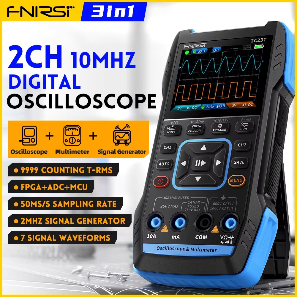 FNIRSI 2C23T Handheld Digital  - Fnirsi Digital Oscilloscope Handheld ulasan dan harga
