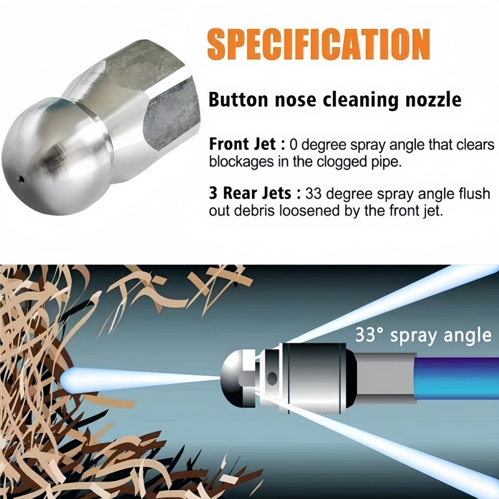 0.5~50m Sewer Cleaning Hose Hi - Vacuum Chamber Kit With Pump ulasan dan harga