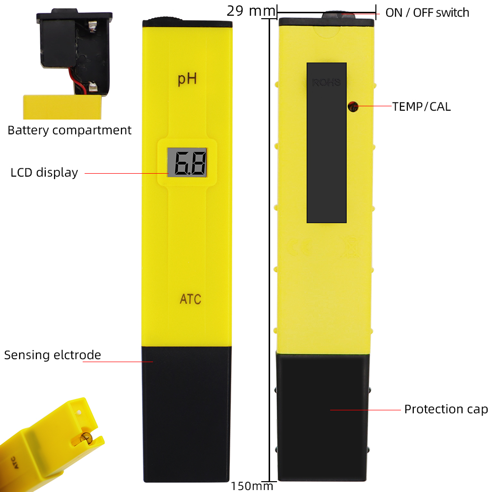 Digital PH Meter Pocket Pen Wa - Ph Meter Digital Water Tester ulasan dan harga