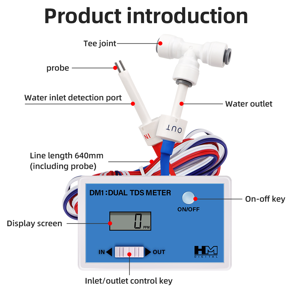 DM1 Dual TDS Water Quality Tes - Ph Meter Digital Water Tester ulasan dan harga