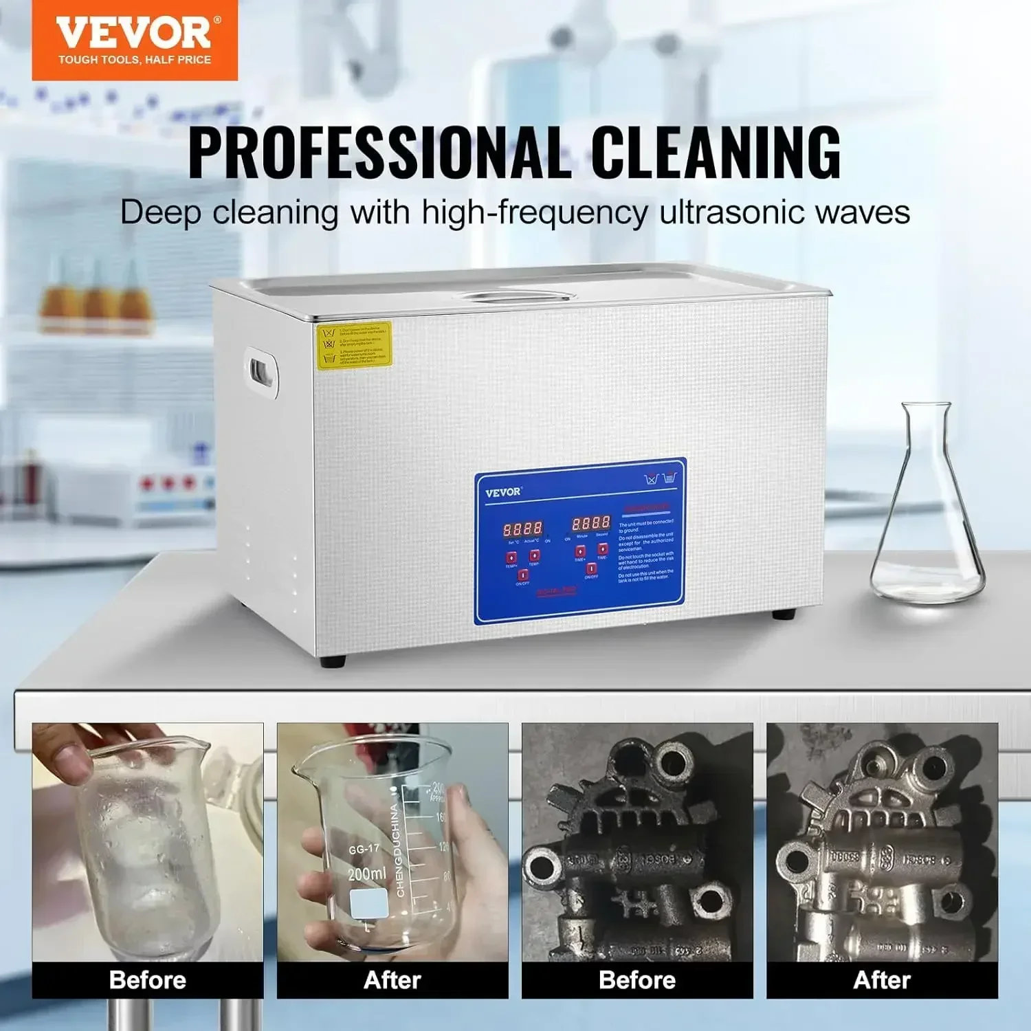 [Limited Stock!]Ultrasonic Pro - Ultrasonic Cleaner 30L Industrial ulasan dan harga