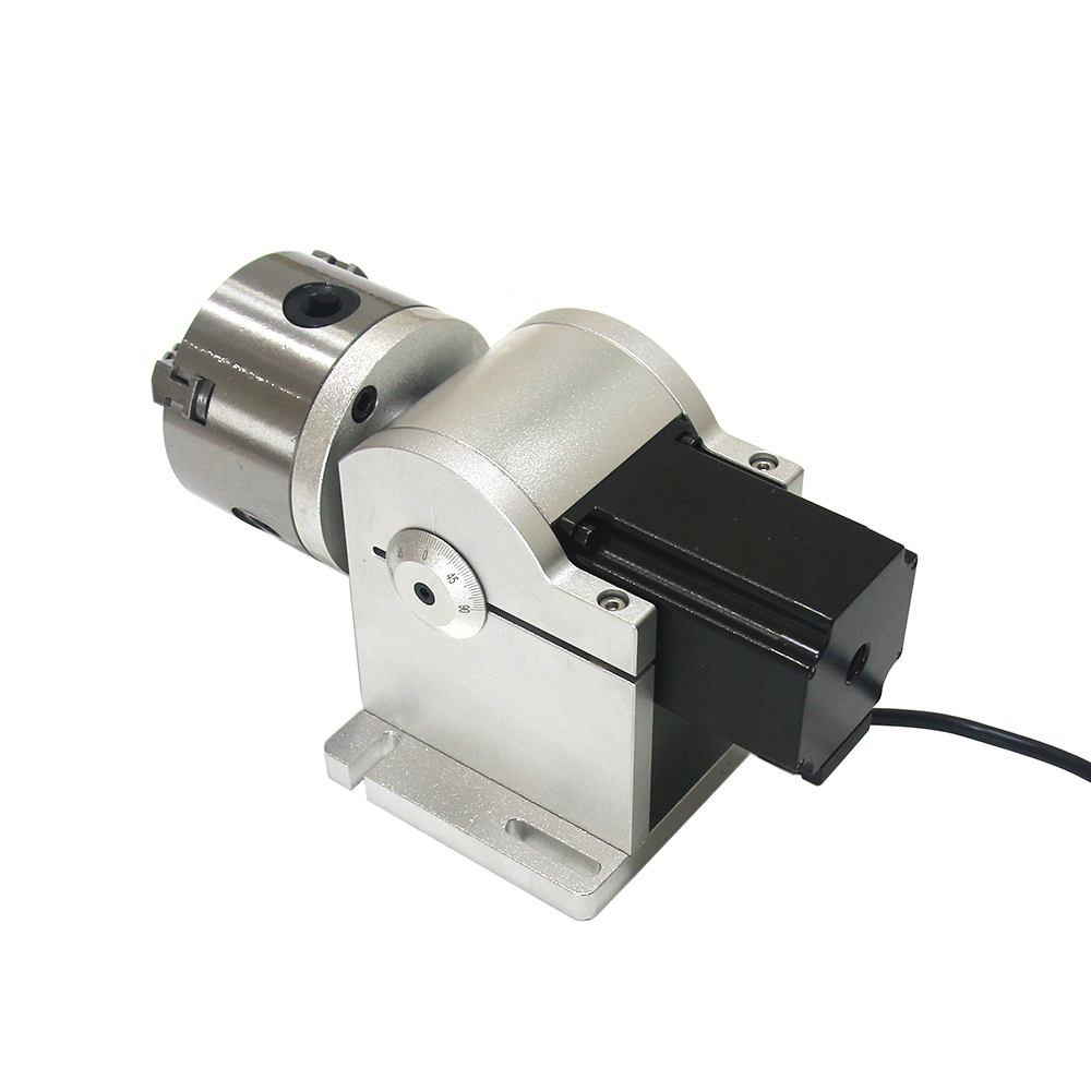 3 Claws Rotary Axis 80mm Chuck - Fiber Laser Marking Machine 30W ulasan dan harga